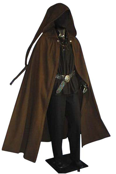 Long Tailed Medieval Cloak Ideal For Larp, Sca And - Mittelalter Umhang Mit Zipfelkapuze Braun Braun (600x600), Png Download