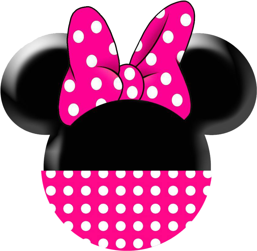 Baby Minnie Mouse Face Download - Red Minnie Mouse Head (870x870), Png Download