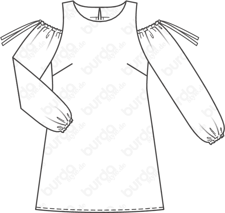 Patron De Couture Robe Png Freeuse Download - Drawing (1170x1470), Png Download