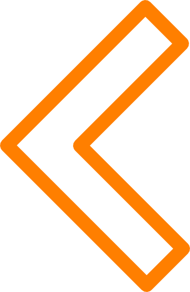 Left Arrow Orange Png (390x599), Png Download