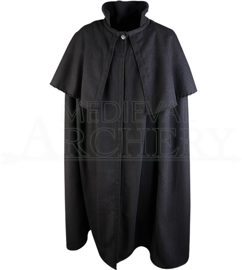 Wool Bron Cloak With Mantle - Cloak With Mantle (550x550), Png Download