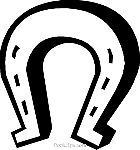 Horseshoe Royalty Free Vector Clip Art Illustration (448x480), Png Download