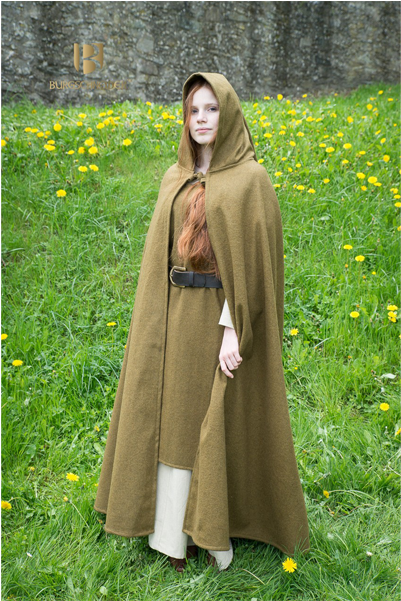 Hooded Cloak Hibernus Autumn Green - Cloak (600x600), Png Download