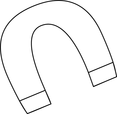 Black And White Magnet (450x440), Png Download