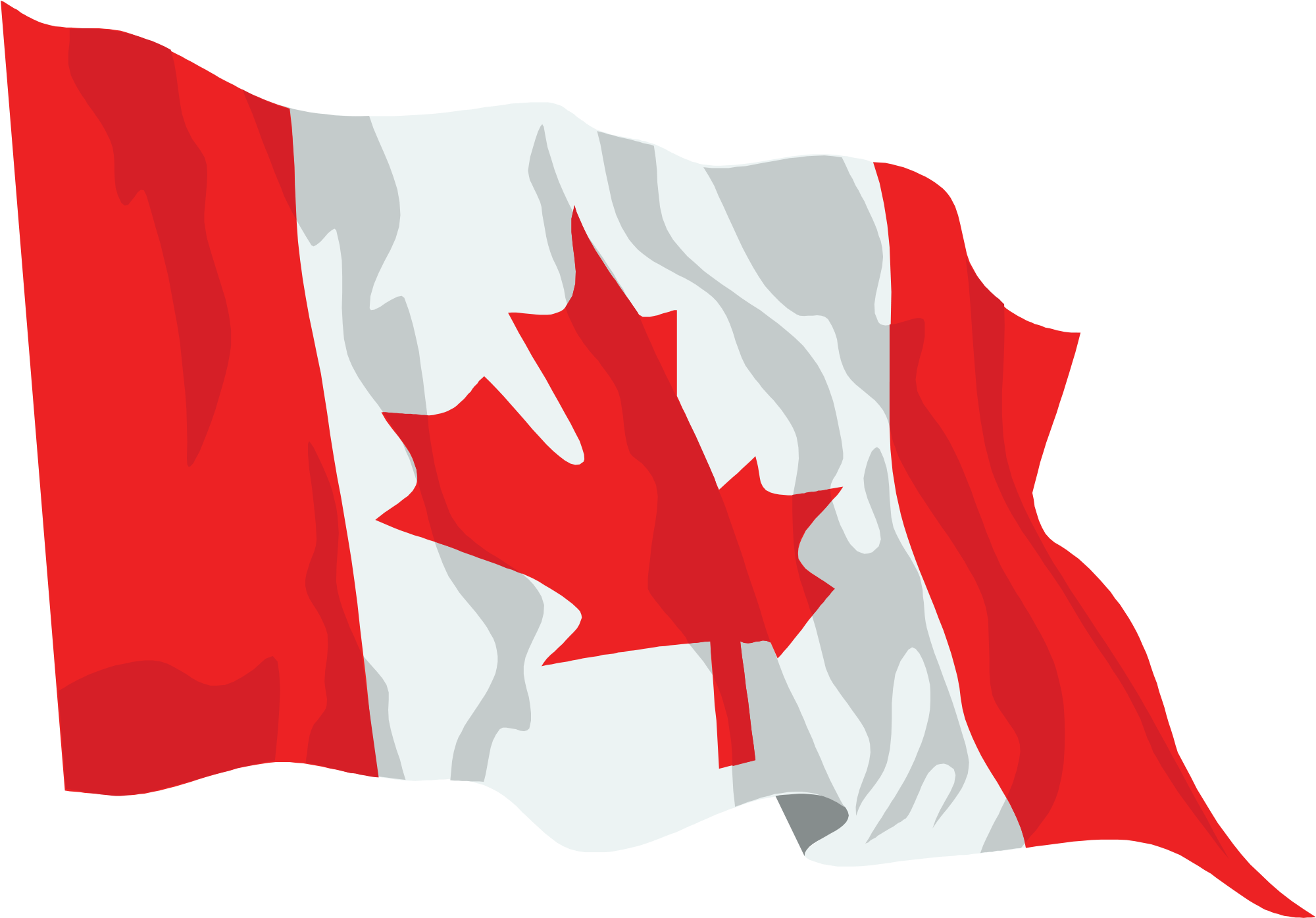 Canada Flag Png - Canada Flag Png Gif (2000x1409), Png Download