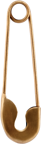 House Doctor Safety Pin Large Brass 15x4 Cm (700x700), Png Download