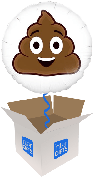 Smiling Poop Emoji - Balloon (568x568), Png Download