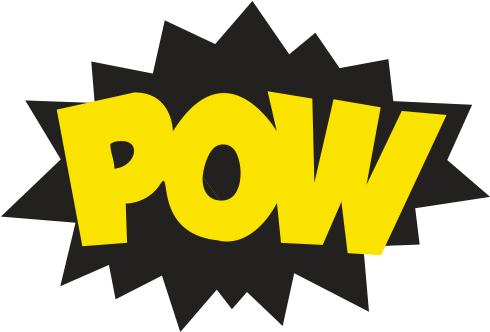 Batman Pow Logo 3 By Nicholas - Batman (500x500), Png Download