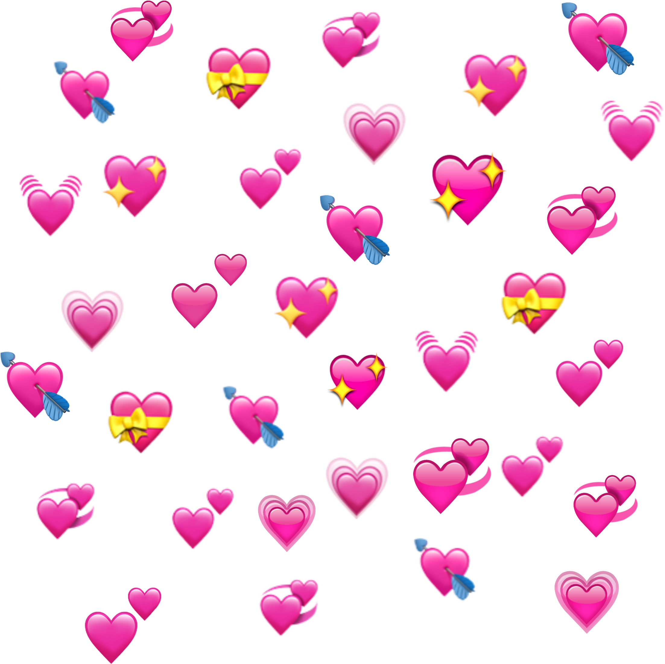 Hearts Heart Emoji Emojis Heartemoji Edit Edits - Rotierende Herzen - Emoji Klemmbrett (1024x1024), Png Download