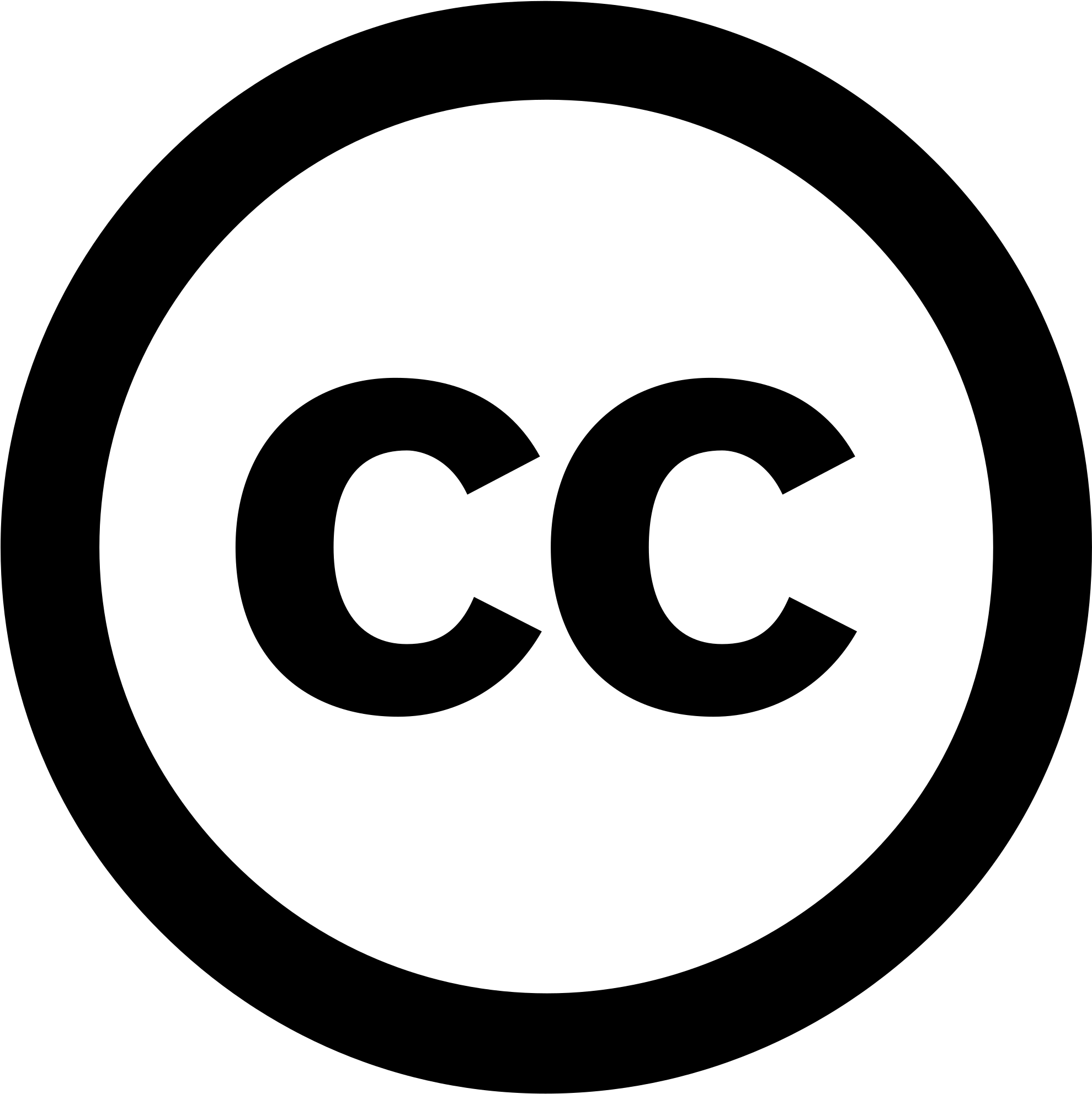 Svg Free Stock Commons License Wikipedia - Creative Commons (2000x2000), Png Download