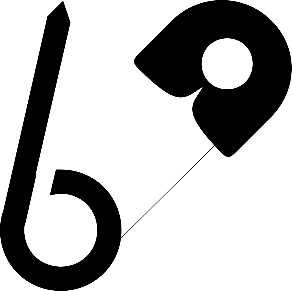 Safety Pin - (981x978), Png Download