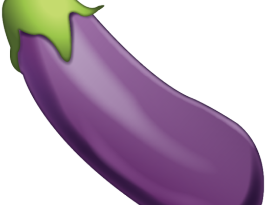 Eggplant Emoji- Commonly Used As A Penis Emoji - Eggplant (520x400), Png Download