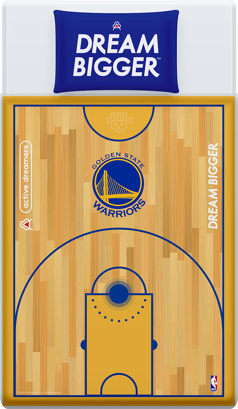 Stephen Curry Reversible Blanket & Pillow Case Set - Nba 3x5 Banner Flag By Rico (1000x1445), Png Download
