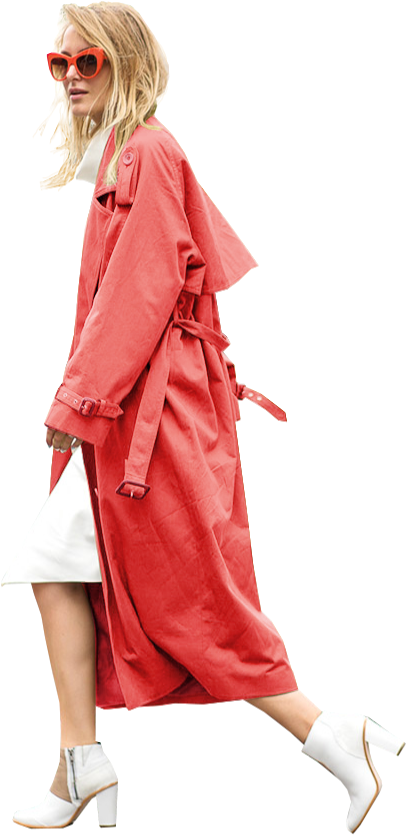 Woman Walking Salmon People Walking Png, People Png, - Architecture Woman Cutout (461x912), Png Download