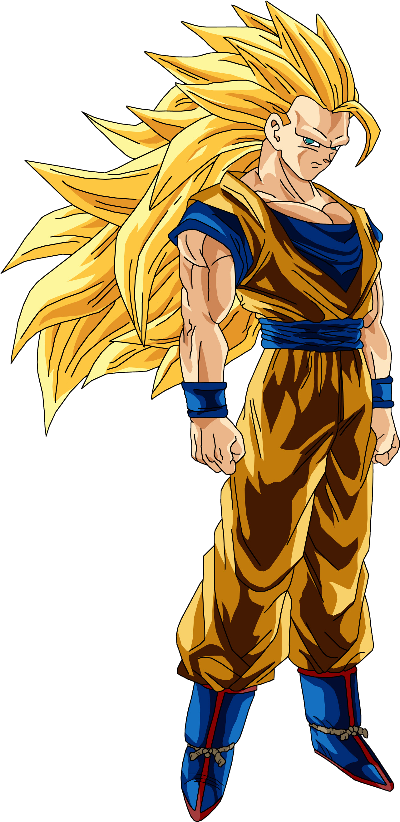 Goku Ssj 3 - Goku Ssj 3 Png (1760x3000), Png Download
