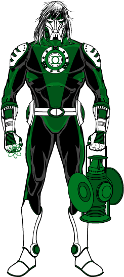 Green Lantern 2099 By Bornanimefreak - Green Lantern Hero Machine 3 (400x600), Png Download