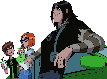 Drawing Cartoon Ben 10 - Ben 10 Omniverse Team (640x360), Png Download