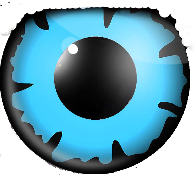 Wizard Eye - Contact Lens (672x601), Png Download