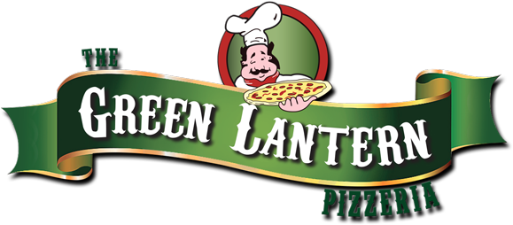 Green Lantern Clinton Township Logo3 - Green Lantern Pizza (600x266), Png Download