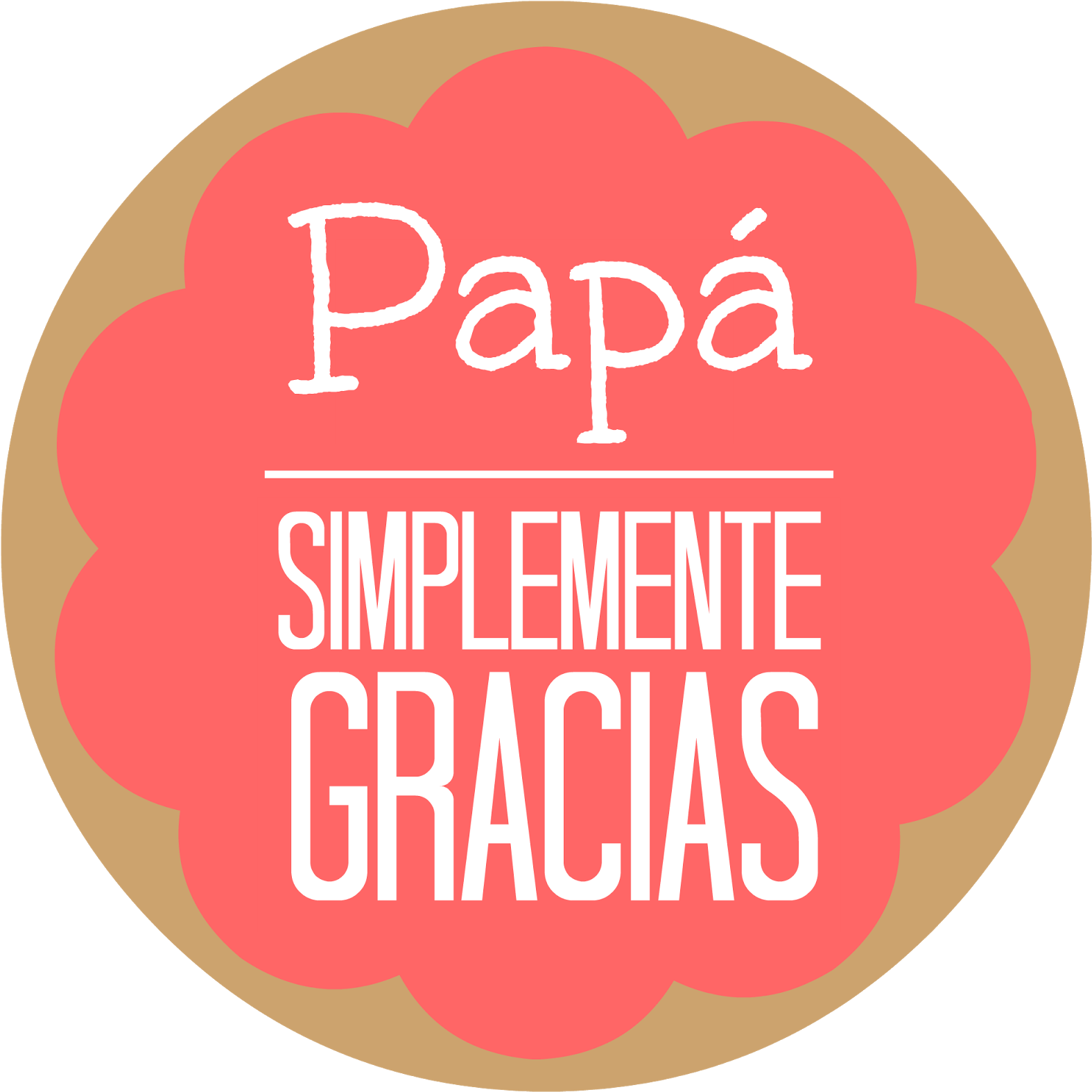Papa Gracias - Father's Day (1600x1600), Png Download