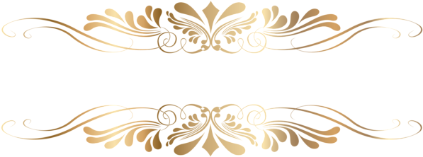Gallery Decorative Elements Png - Decorative Floral Elements Png (600x228), Png Download