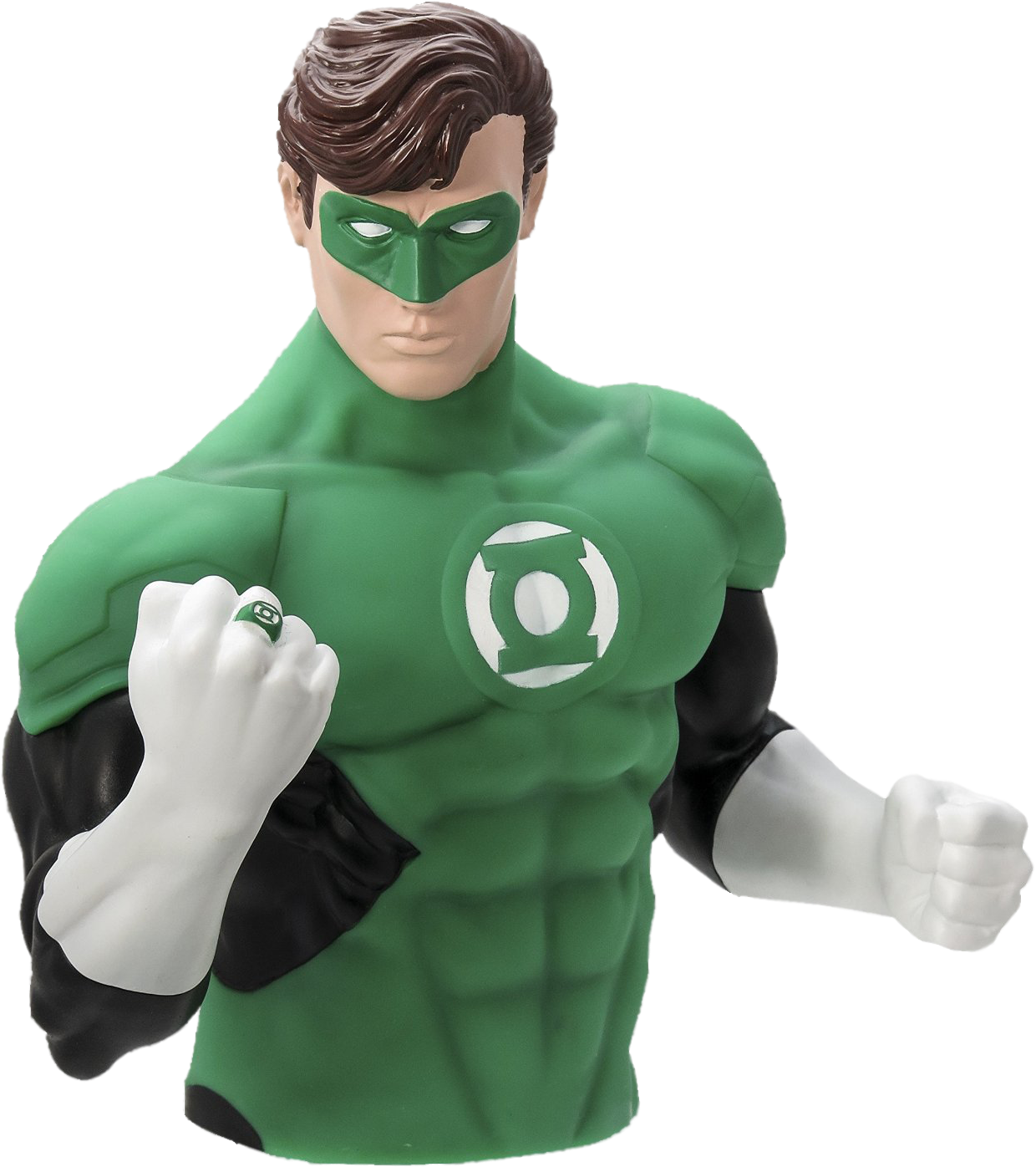 Green Lantern Bust Bank - Dc Comics Bust Bank (621x700), Png Download