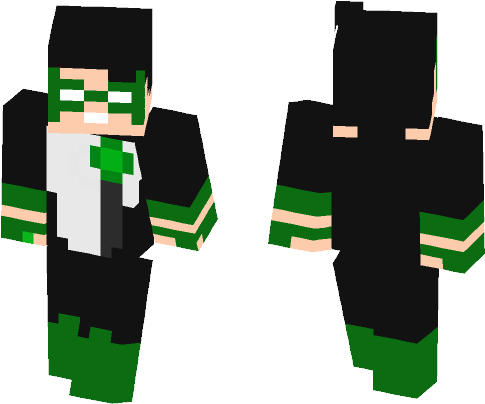 Green Lantern (dc) - Minecraft Skin John Wick (584x497), Png Download