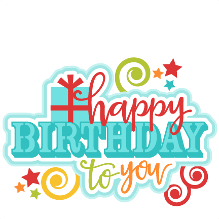 Happy Birthday Clipart Transparent Background - Happy Birthday To You Png Text (432x432), Png Download
