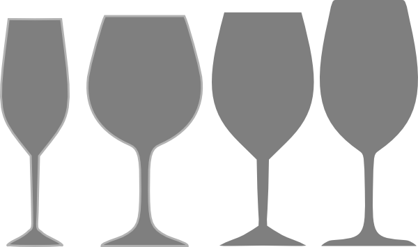 How To Set Use Gray Wine Glass Assortment Icon Png (600x354), Png Download
