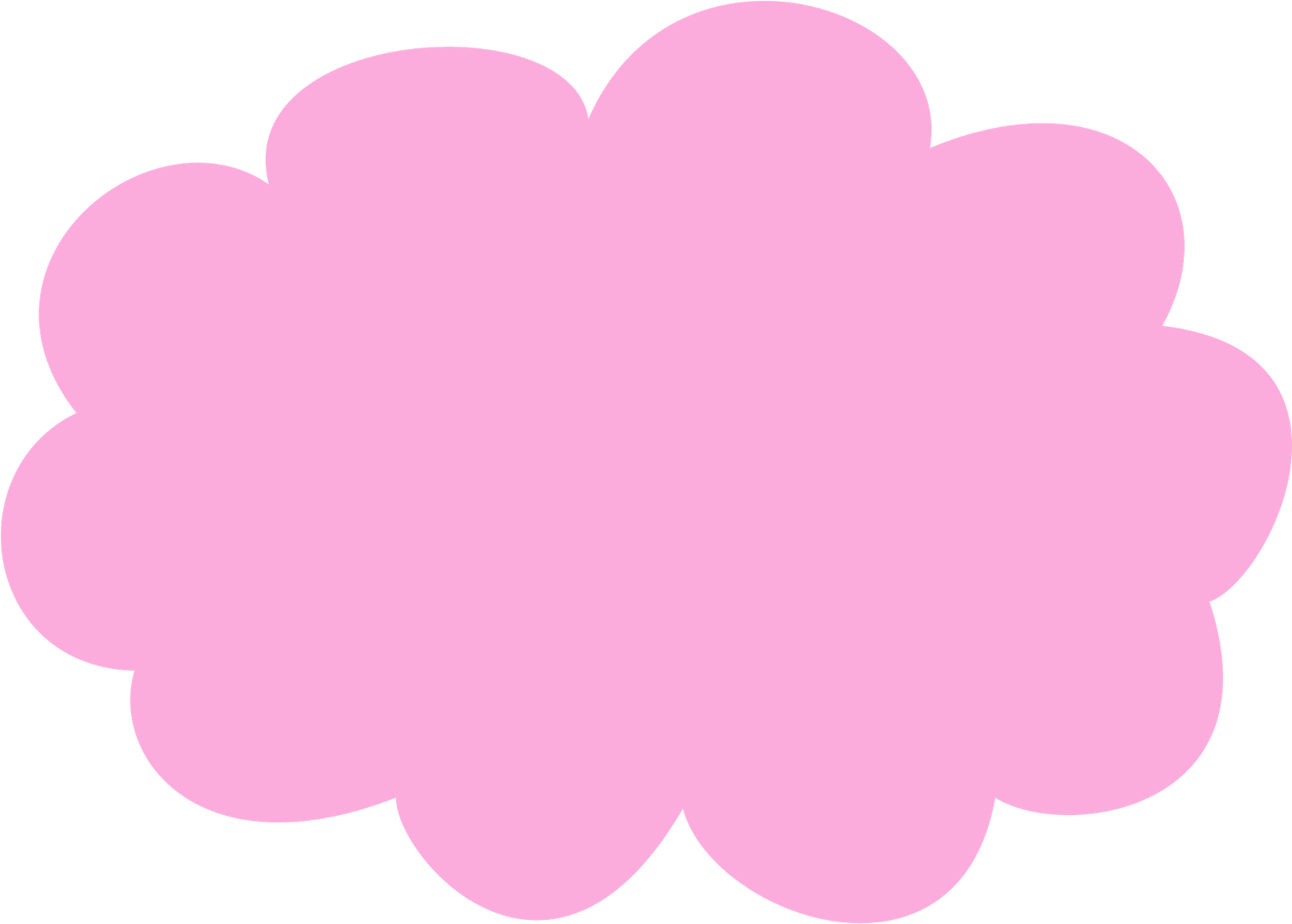 Ana Ottobeli Diy Toppers De Nuvem - Pink Cloud Clip Art (1600x1191), Png Download