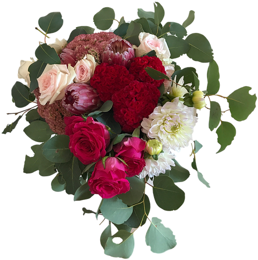 Wedding, Bouquet, Flower - Transparent Nature Flower Bunch Png (540x720), Png Download