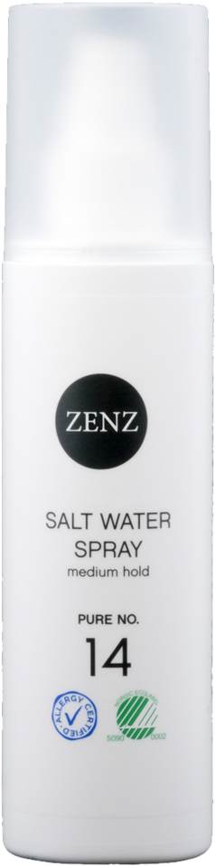14 Pure Salt Water Spray For All Hair Type Zenz Organic - Zenz Organic Salt Water Spray Pure No 14 - 200ml (1024x1024), Png Download