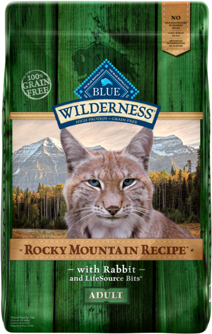 Blue Buffalo Blue Wilderness Rocky Mountain Recipe - Blue Wilderness Adult Grain-free Chicken Dry Cat Food (475x700), Png Download