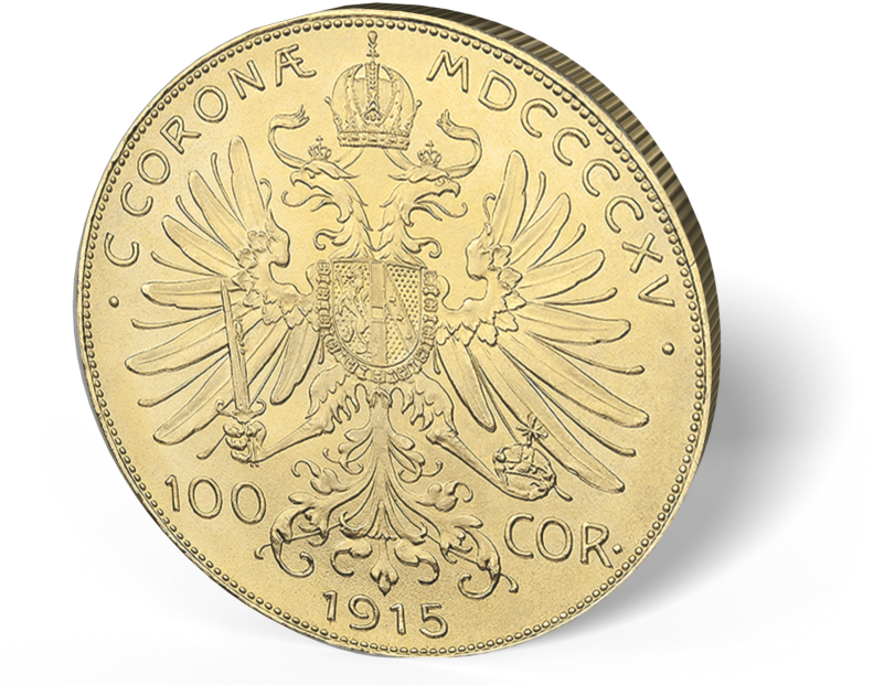 Picture Of Austria Gold 100 Coronas - Coin (800x650), Png Download