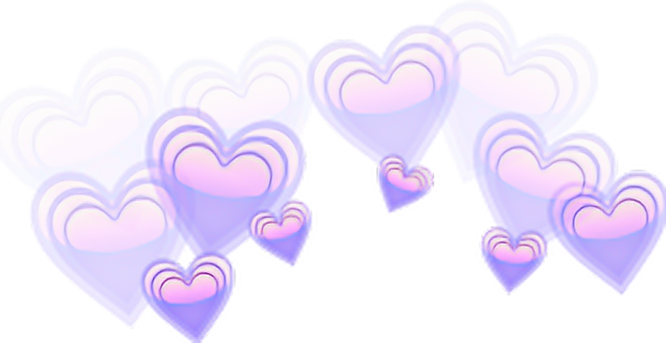 Corona De Corazones Png - Galaxy Love Heart Emoji (940x484), Png Download