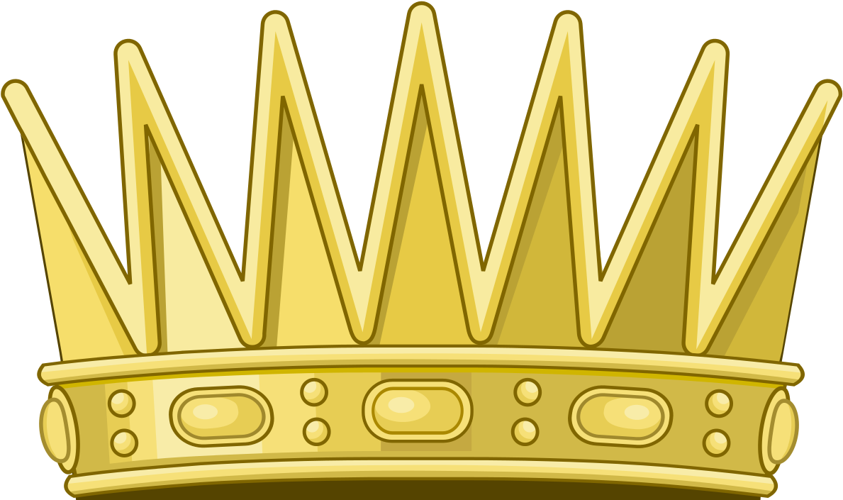 Heraldic Crown Svg (1200x711), Png Download