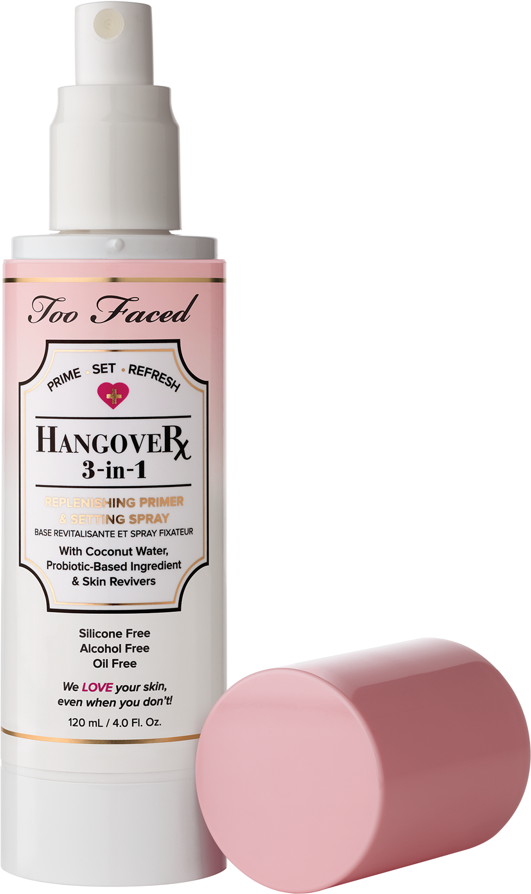 Hangover Setting Spray - Too Faced Hangover 3 In 1 Replenishing Primer & (2000x1800), Png Download