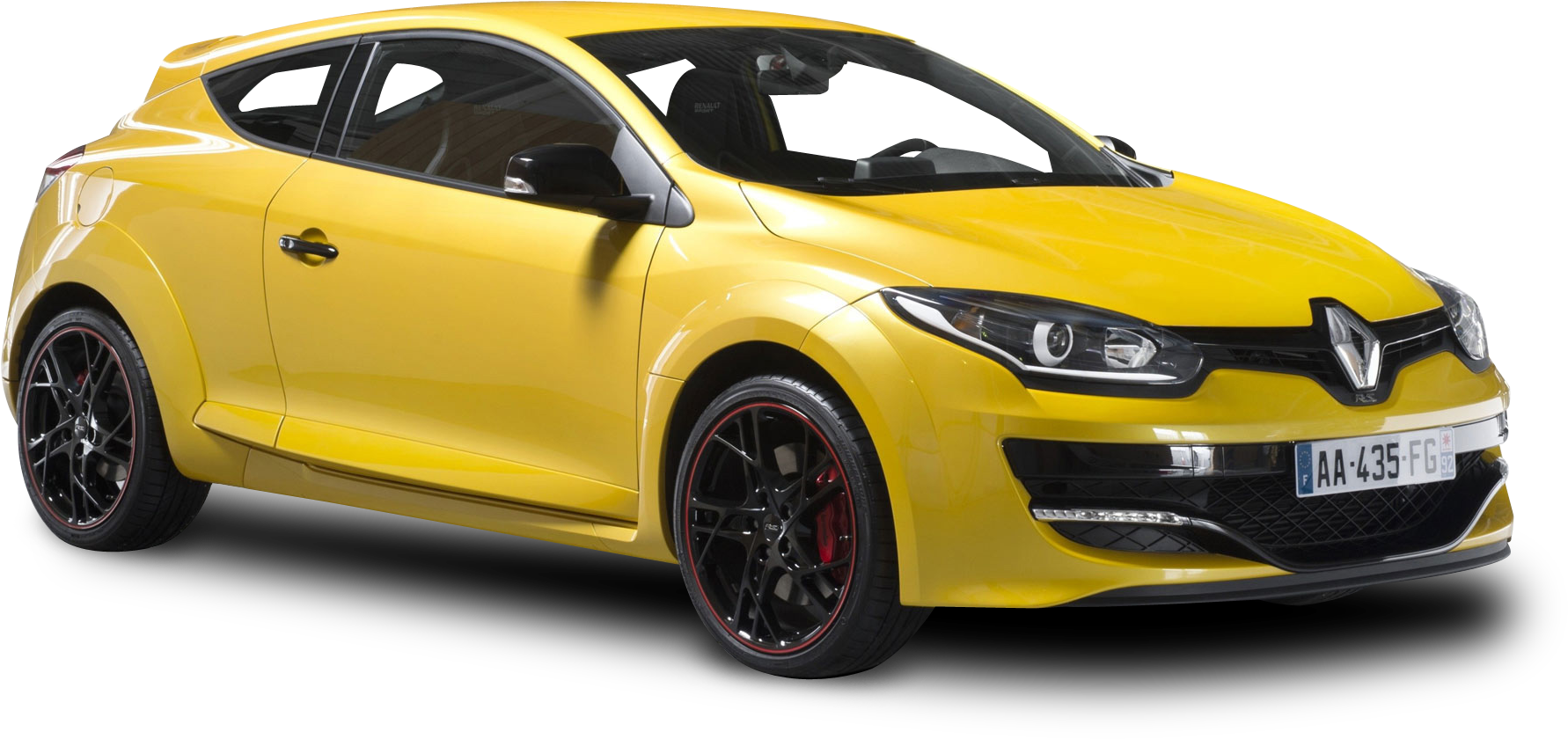 Cars Transparent Yellow - Renault Megane Rs Coupe (2007x1118), Png Download