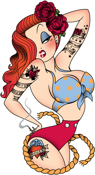Considering A Said He Was Going To Get A Jessica Rabbit - Js & Caren Sexy Savage Pirate Pin Up Girl Flip (500x750), Png Download