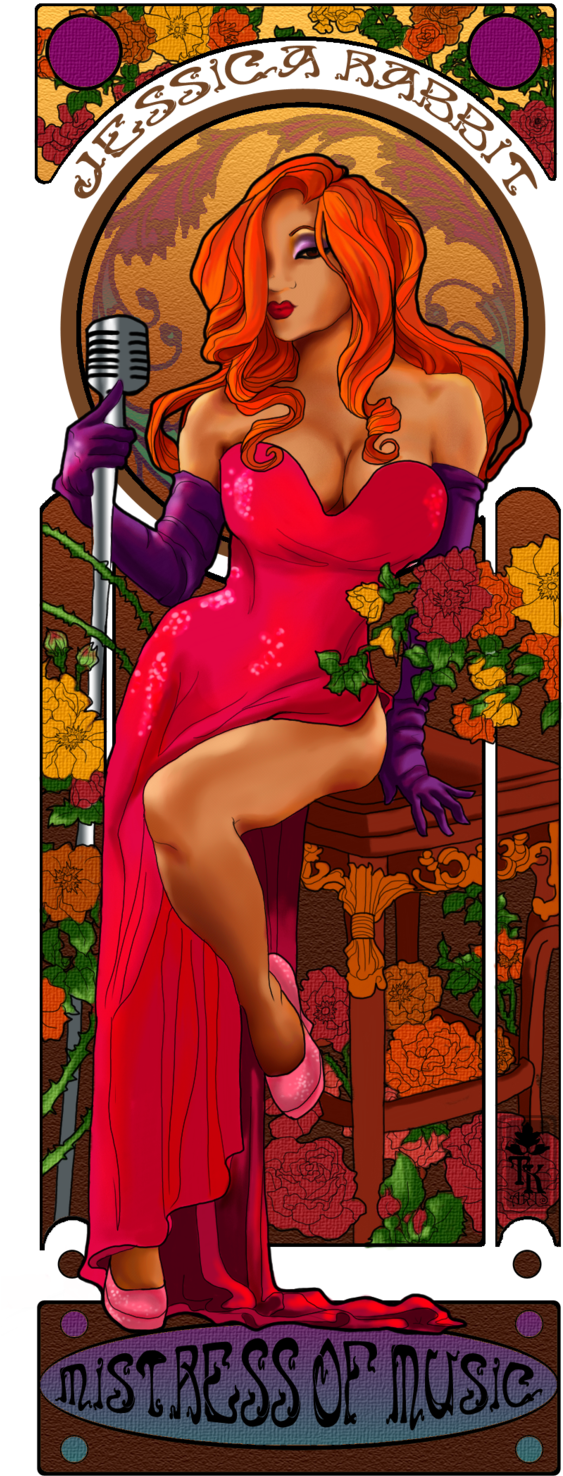 Yaya - Jessica Rabbit - Jessica Rabbit (600x1516), Png Download