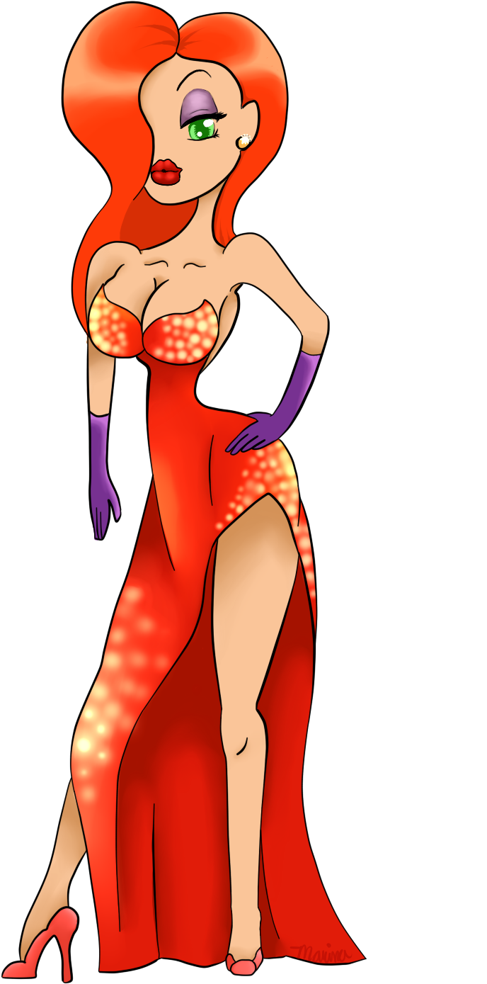 Jessica Rabbit Fan Art - Cartoon (1000x1500), Png Download