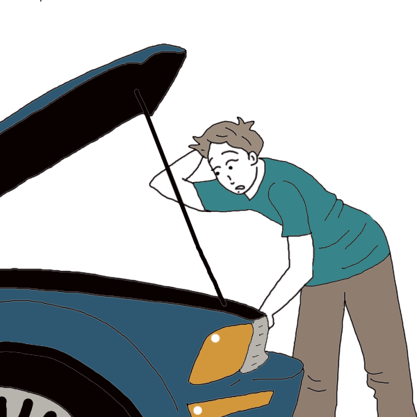 Broken Car Png Cartoon Clipart Car - Broken Race Car Clipart (600x600), Png Download