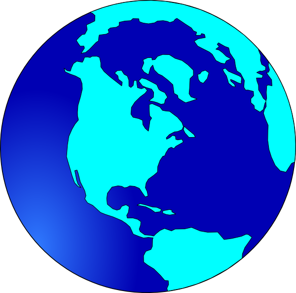 Earth Light Blue Clip Art At Clker - Travel Planet Brochure Earth (600x592), Png Download