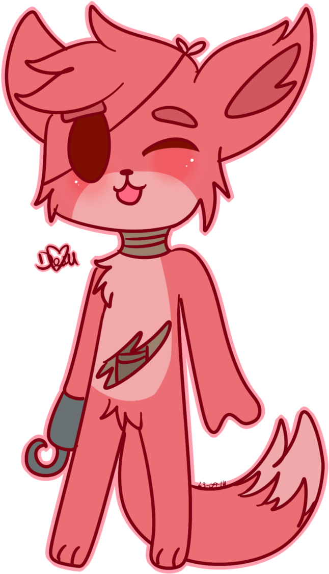 Kawaii Foxy By Chicapitufa-d80achj - Kawaii Fnaf (693x1153), Png Download