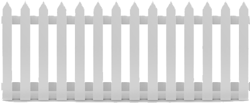 Fence Wood White Png (640x295), Png Download