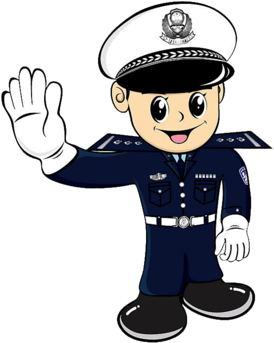 Cartoon Traffic Police Pattern Elements - Policia De Transito Animado (1024x723), Png Download