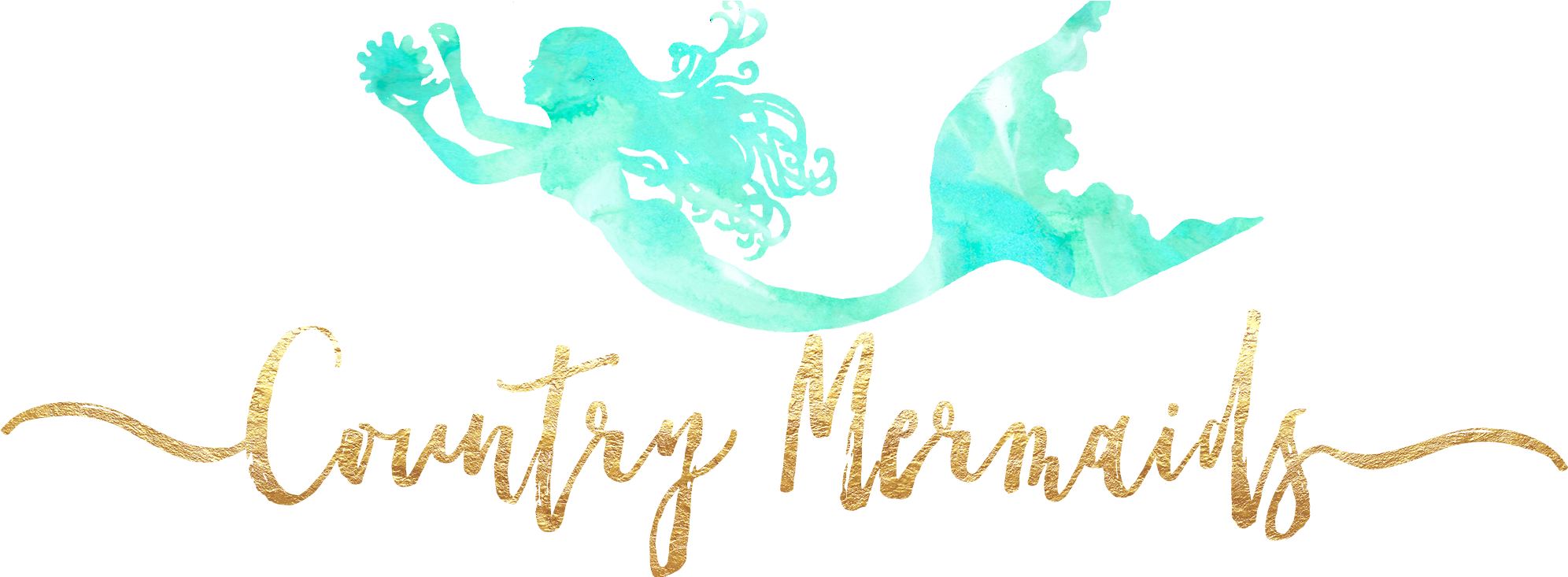 American Unlimited Gear Mermaid Sea Ocean Swimming (2000x732), Png Download