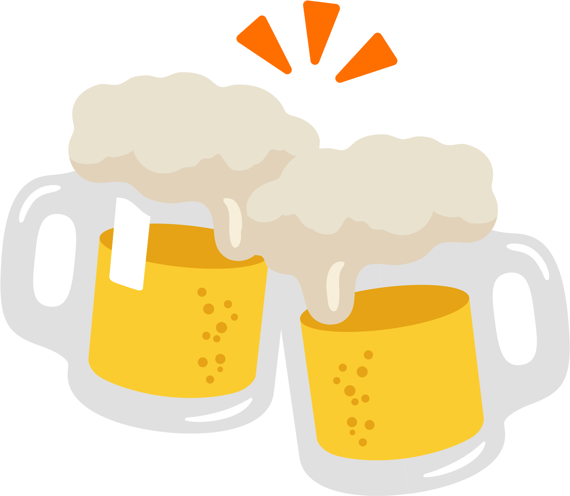 Open - Beer Emoji Png (2000x2000), Png Download