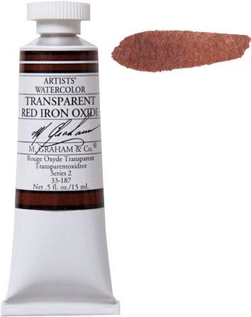 Watercolor Trans Red Iron Ox187 - Red Iron Oxide Watercolor (405x500), Png Download