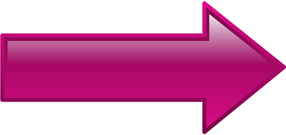 Free Vector Arrow Right Purple Clip Art - Pink Arrow Pointing Right (600x280), Png Download